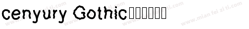 cenyury Gothic字体转换